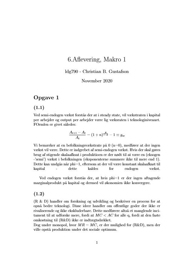 Makroøkonomi 1 - preview