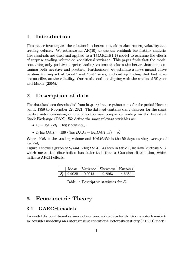 Økonometri 2 - preview