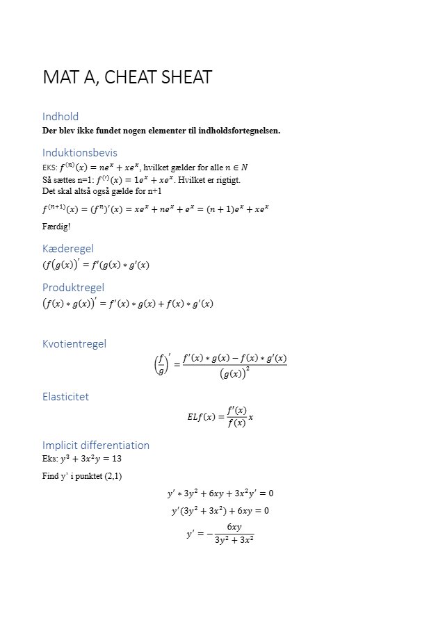 Matematik A - preview