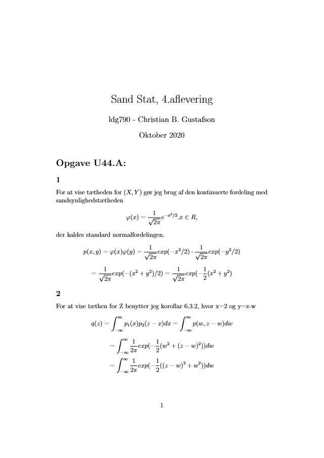 Sandsynlighedsteori og statistik - preview