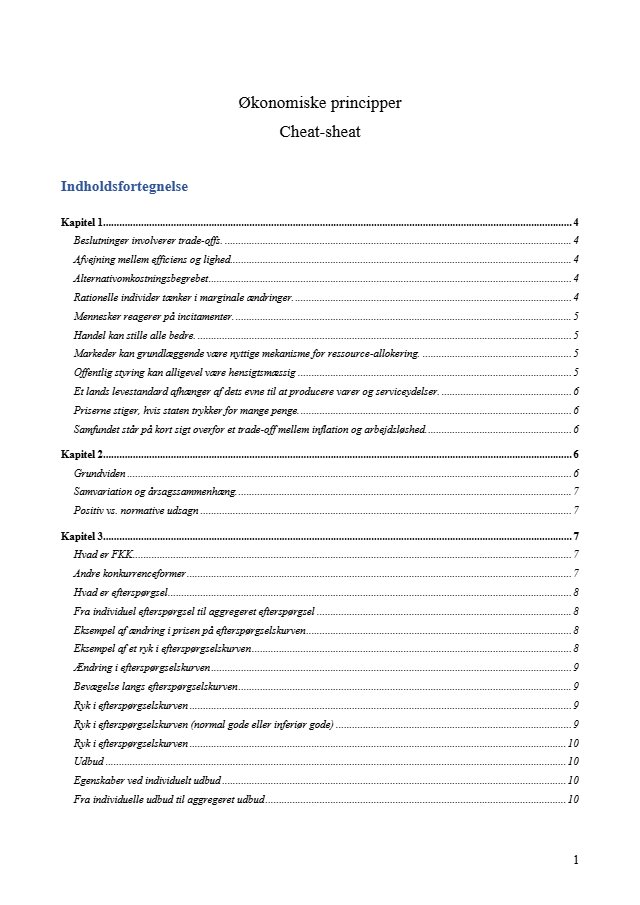 Økonomiske principper A - preview
